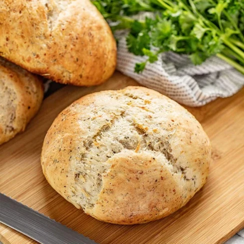 Rustic Garlic Parmesan Herb Bread Image