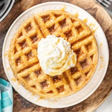 Caramel Churro Waffles Recipe Page