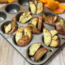 Muffin Pan Roasted Potato Wedges Recipe Page