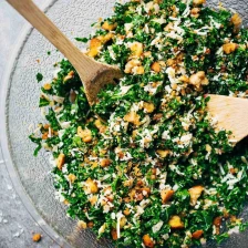 Toasted Bread And Parmesan Kale Salad Recipe Page
