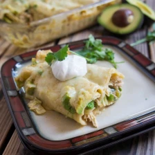 Creamy White Chicken And Avocado Enchiladas Recipe Page