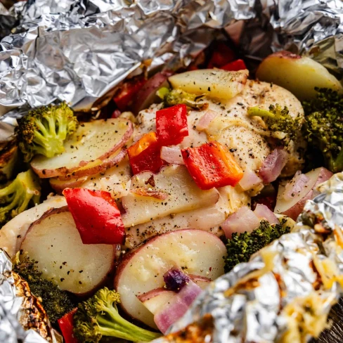 Ranch Chicken and Potato Foil Packets Image