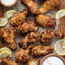 Air Fryer Buffalo Lemon Pepper Wings Recipe Page