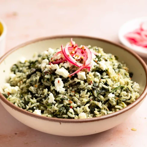 Greek Spinach Rice (Spanakorizo) Image