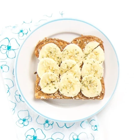 Almond Butter + Banana with Hemp Seed Sprinkles Image