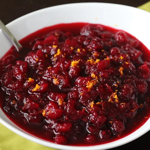 Orange Bourbon Cranberry Sauce Image