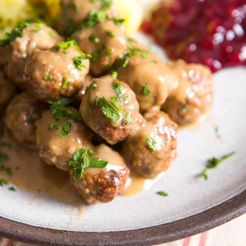 Swedish Meatballs With Rich Gravy Image