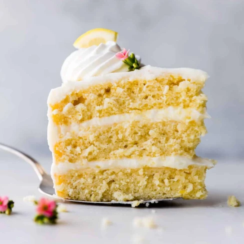 Lemon Layer Cake with Lemon Cream Cheese Buttercream Image