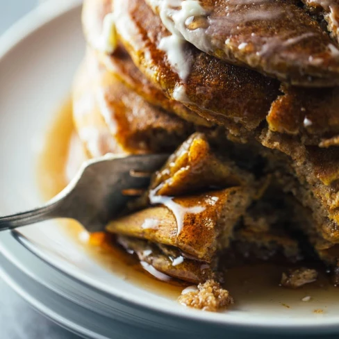 Simple Cinnamon Pumpkin Pancakes Image