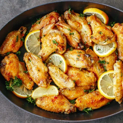 Baked Lemon Pepper Wings Recipe Image