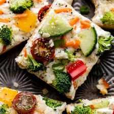 Cold Veggie Pizza (Homemade Appetizer) Recipe Page