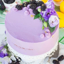 Lavender Lemon Blackberry Cake Recipe Page