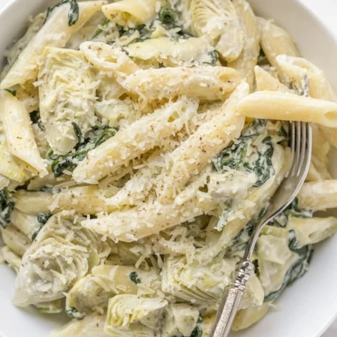 Spinach and Artichoke Pasta Recipe Image