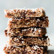 No-Bake Chewy Coconut Granola Bars Recipe Page