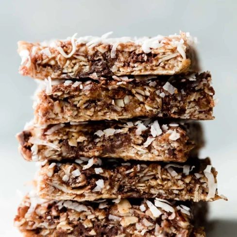 No-Bake Chewy Coconut Granola Bars Image