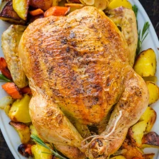 Juicy Roast Chicken and Vegetables Recipe Page