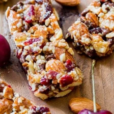 Chocolate Cherry Almond Snack Bars Recipe Page