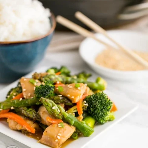 Orange Chicken and Vegetable Stir Fry Image