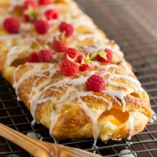 Peach Cream Cheese Braided Danish Recipe Page