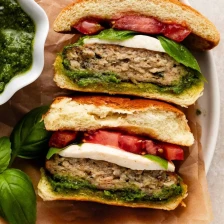 Caprese Pesto Chicken Burgers Recipe Page