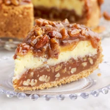 Caramel Pecan Pie Cheesecake Recipe Page