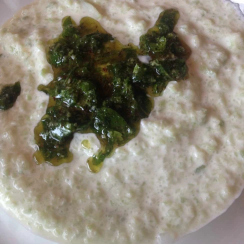 Cucumber Gazpacho With Mint Paste Image