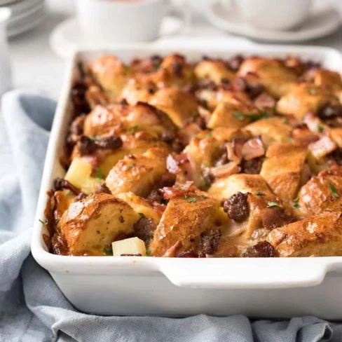 Sausage &amp; Bacon Country Breakfast Casserole Image