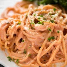 Pasta with Tomato Cream Sauce Recipe Page