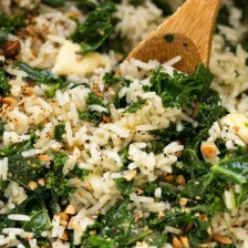 Garlic Butter Rice with Kale Recipe Page