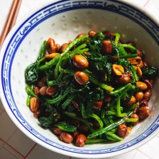 Chinese Spinach and Peanut Salad Recipe Page