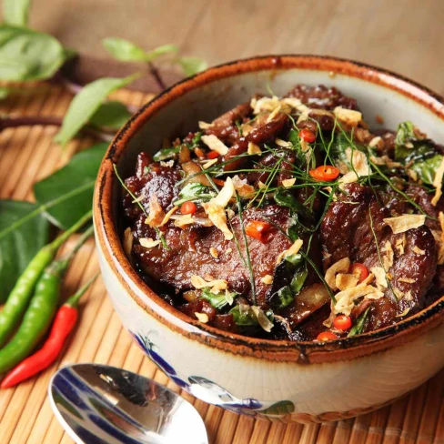 Phat Bai Horapha (Thai-Style Beef With Basil And Chiles) Image