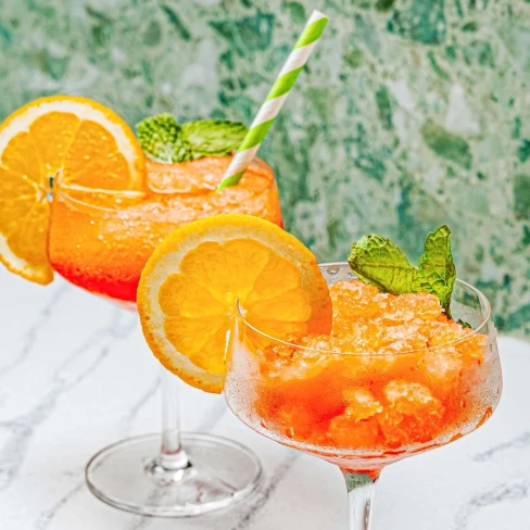 Here&#039;s a 5-Ingredient Aperol Spritz Granita. You&#039;re So Welcome! Image