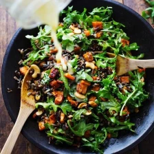 Roasted Sweet Potato, Wild Rice, and Arugula Salad Recipe Page