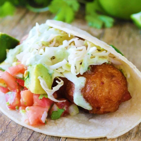 Battered Cod Fish Tacos Image