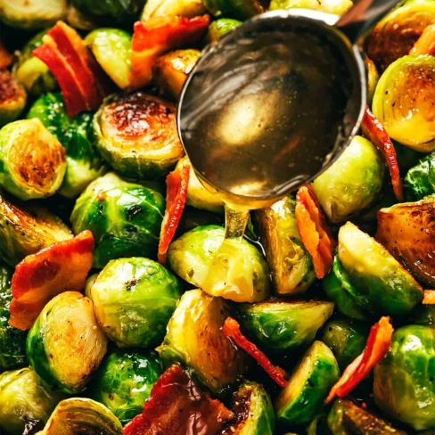 Bacon Brussels Sprouts with Hot Honey Image