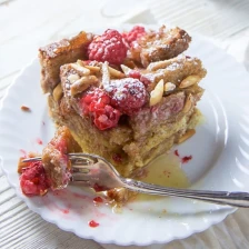 Baked Raspberry + Almond French Toast Recipe Page