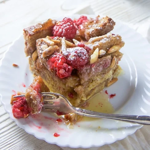 Baked Raspberry + Almond French Toast Image