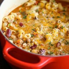 Macaroni And Cheese Soup Image