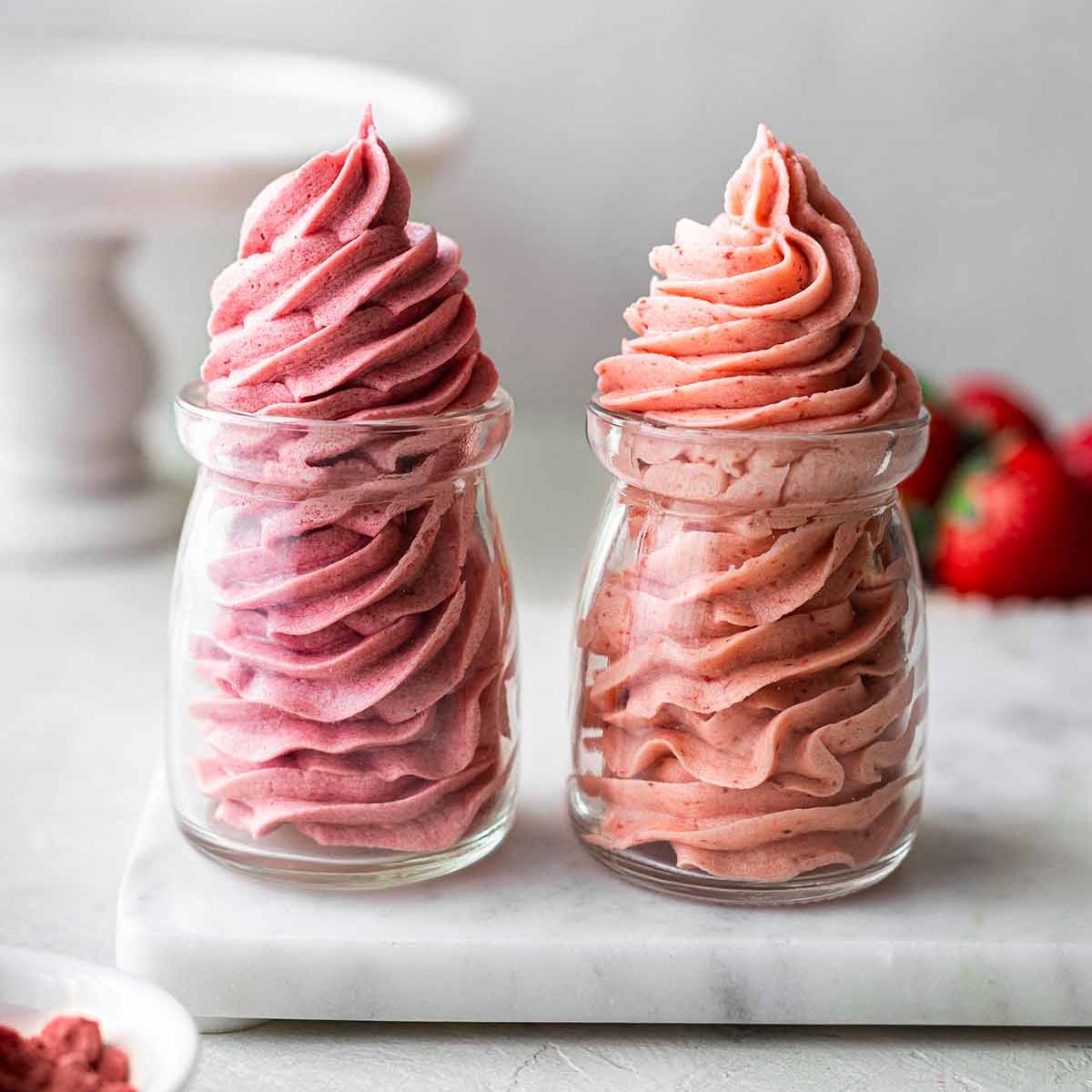 Vegan Strawberry Frosting 2 Ways Image