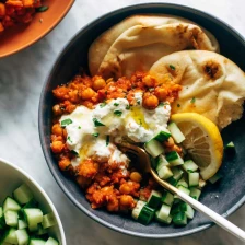 Harissa Chickpeas With Whipped Feta Recipe Page