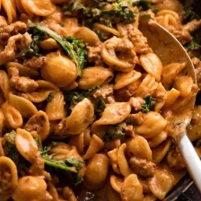 Orecchiette Sausage Pasta in Creamy Tomato Sauce Recipe Page