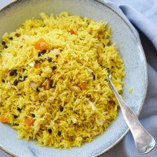 Rice Pilaf with Dried Fruits and Almonds Recipe Page