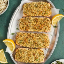 Baked Salmon with Panko-Dill Crust Recipe Page