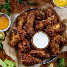 Buffalo Honey Mustard Chicken Wings Recipe Page