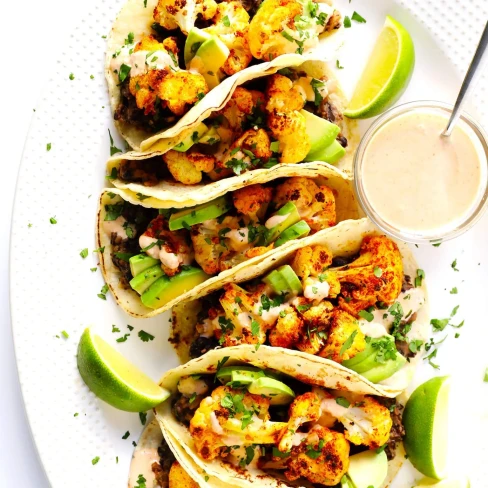 Roasted Cauliflower and Black Bean Tacos Image