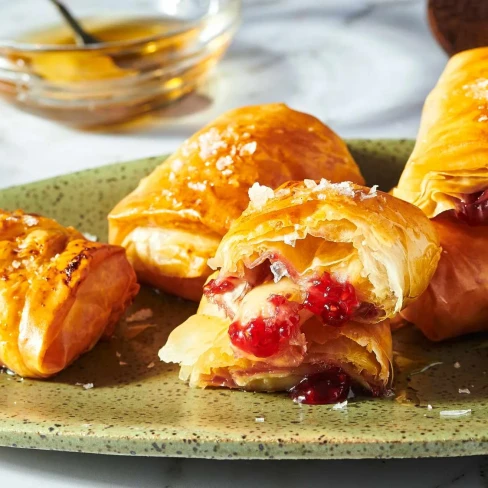 Air-Fried Raspberry Brie Bites Image