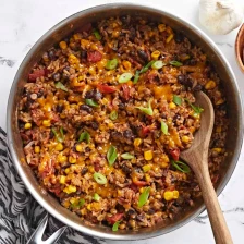 Southwest Lentils And Rice Skillet Recipe Page