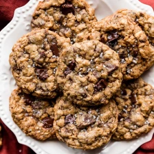 Dark Chocolate Chunk Oatmeal Cookies Recipe Page