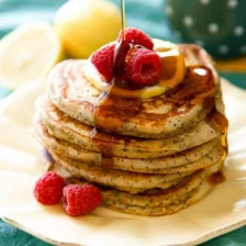 Greek Yogurt Lemon Poppy Seed Pancakes Recipe Page