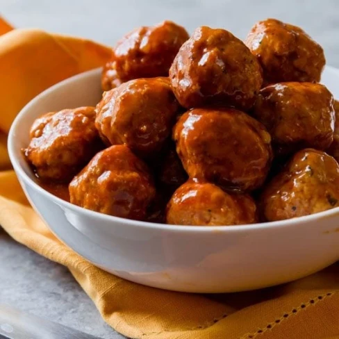 Slow Cooker BBQ Turkey Meatballs Image